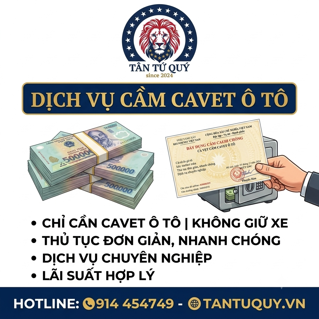 Dịch vụ cầm cavet ô tô tại Hồ Chí Minh, Bình Dương, Đồng Nai, Long An, Vũng Tàu, Tây Ninh, Nha Trang, Hà Nội